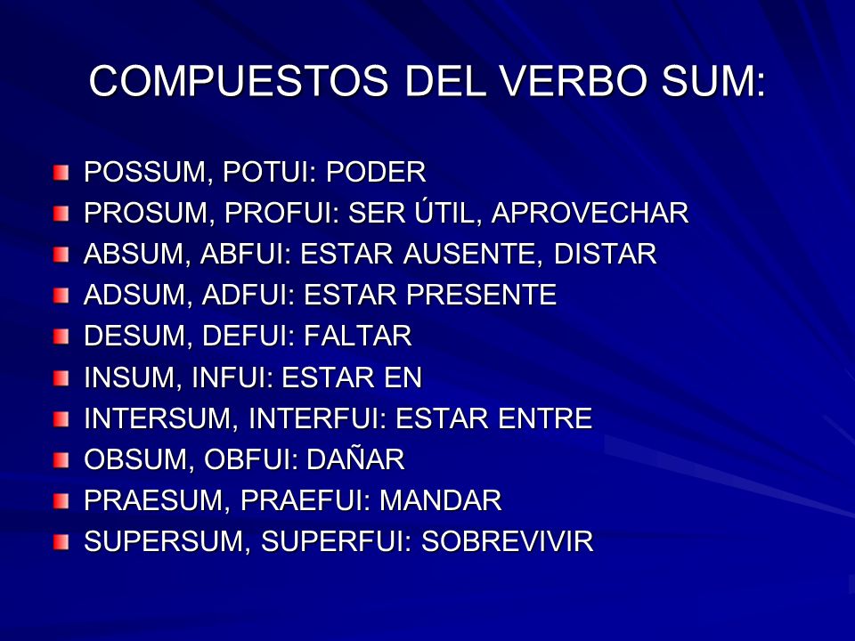 Es el verbo copulativo